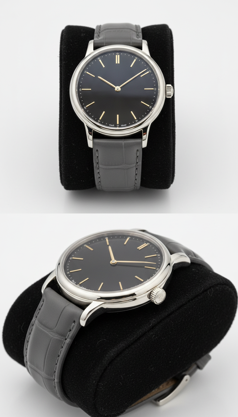 Platinum Dress Watch with Sapphire Crystal