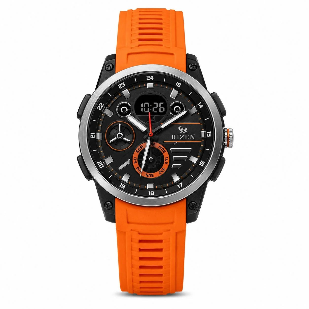 Rizen RZ-0895 Sports Watch – Dual Time Men's Watch