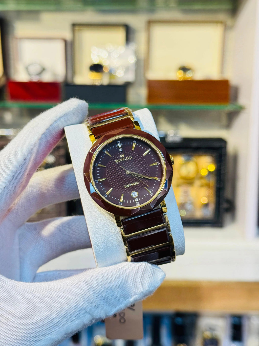 Rovaldo Original Ceramic Chain Watch For Men | SLIGHT FASHION